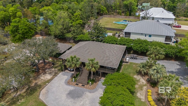 drone / aerial view