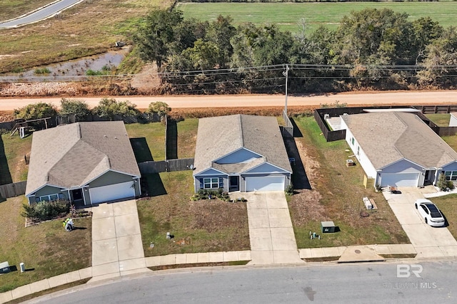 bird's eye view featuring a residential view