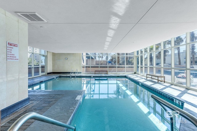 pool featuring a patio and a lanai