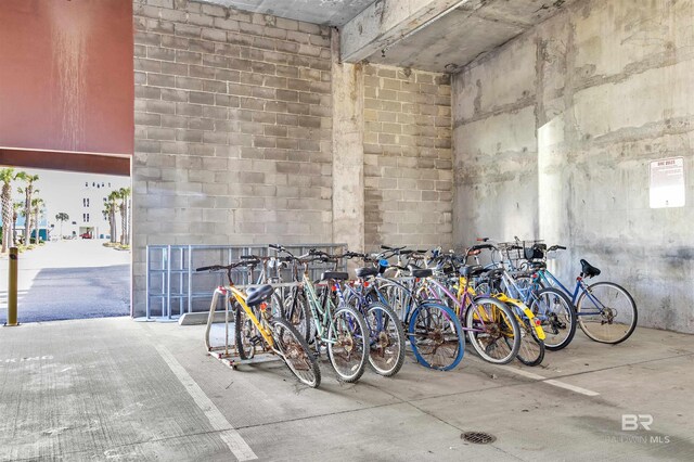 garage with bike storage