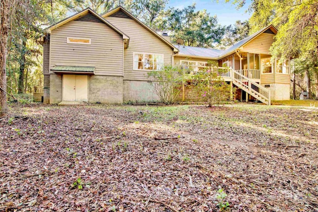 view of rear view of house