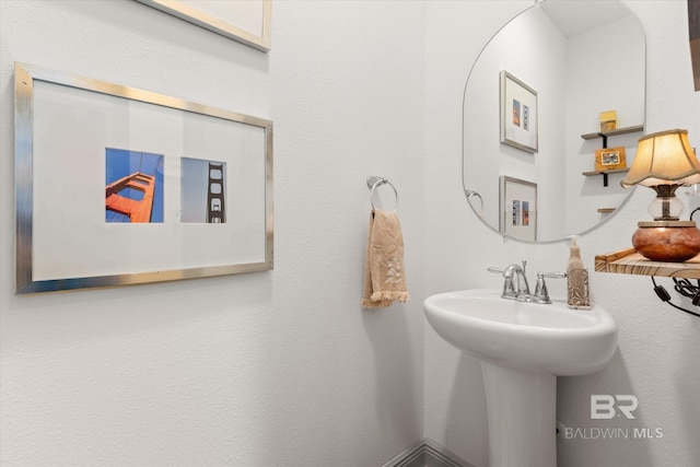 bathroom with a sink