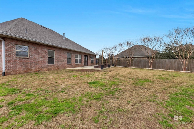 view of yard with a patio