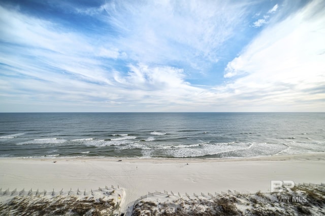 water view with a beach view