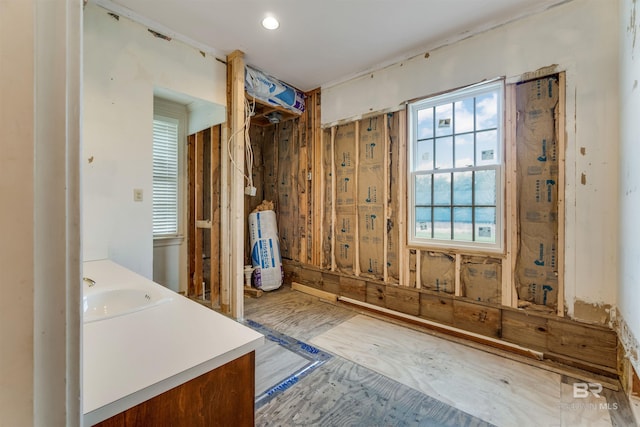 bathroom featuring vanity