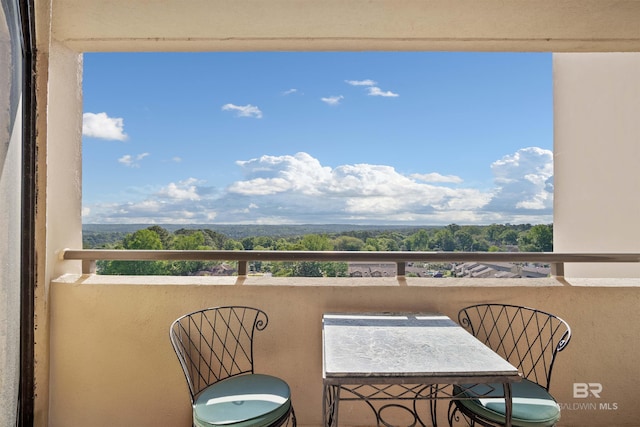 view of balcony