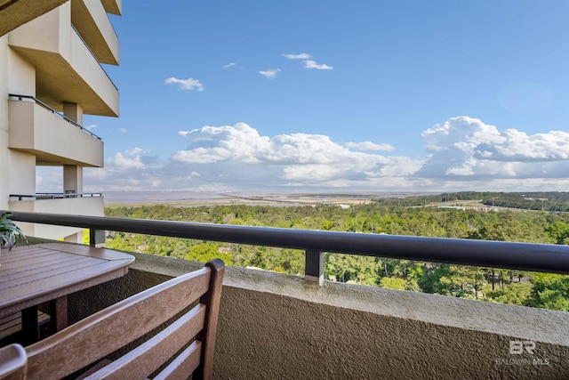 view of balcony