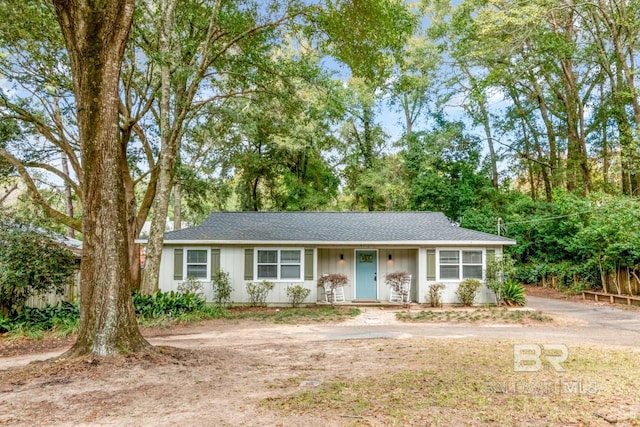 view of ranch-style home