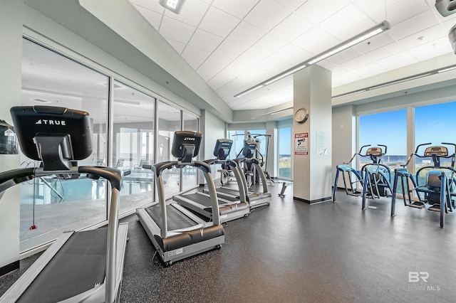 view of exercise room
