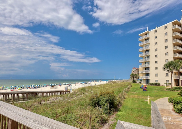 water view with a beach view