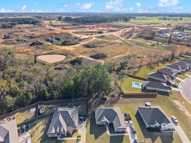 drone / aerial view featuring a residential view