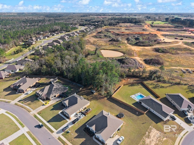 birds eye view of property featuring a residential view