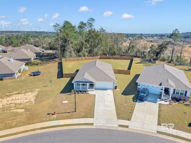 birds eye view of property