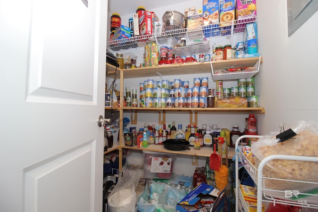 view of pantry