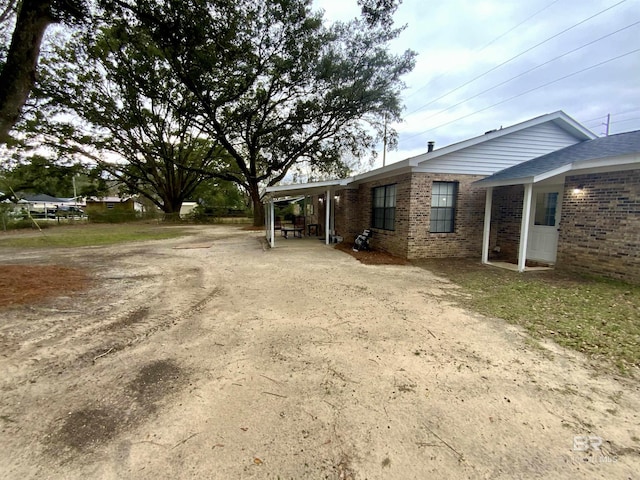 view of side of property