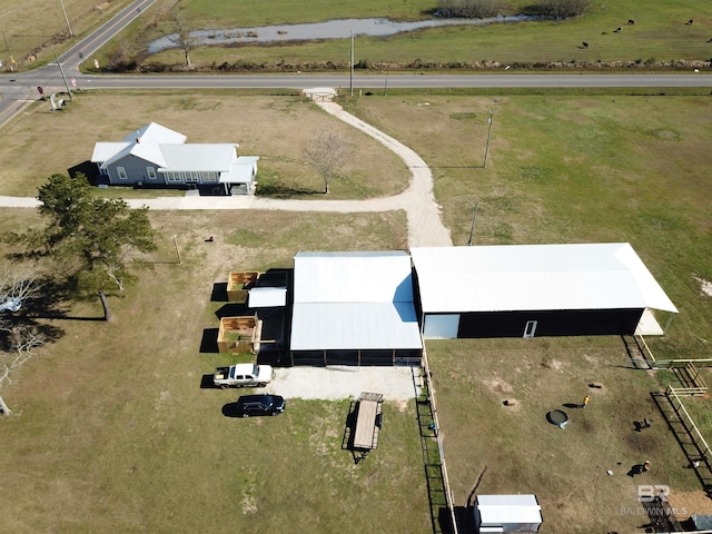 bird's eye view featuring a rural view