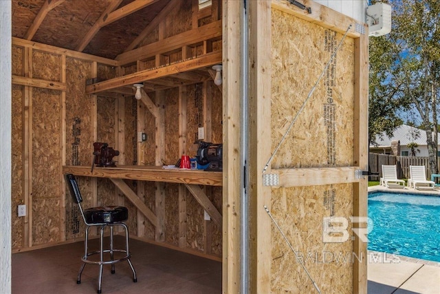 view of storage room