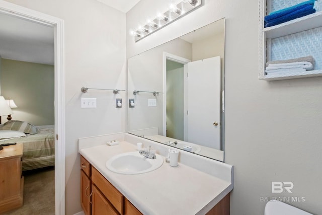 bathroom with vanity