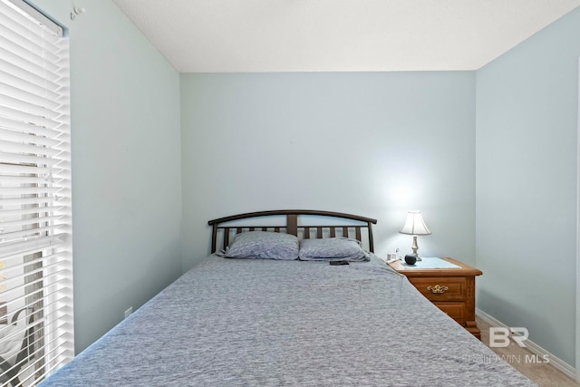 bedroom with carpet floors