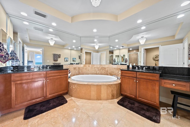13621 Perdido Key Dr Unit 1804W, Perdido Key, FL 32507 - bathroom with plus walk in shower and vanity