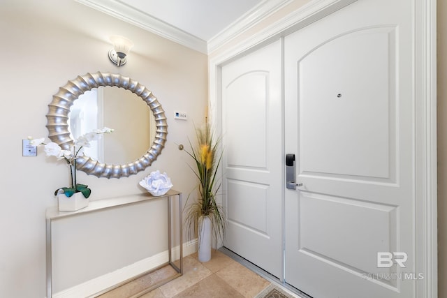 13621 Perdido Key Dr Unit 1804W, Perdido Key, FL 32507 - tiled foyer entrance featuring ornamental molding