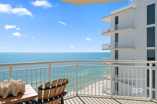 13621 Perdido Key Dr Unit 1804W, Perdido Key, FL 32507 - balcony with a water view and a view of the beach