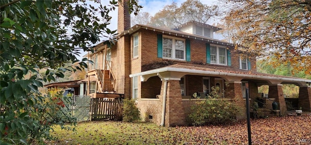 view of front of home