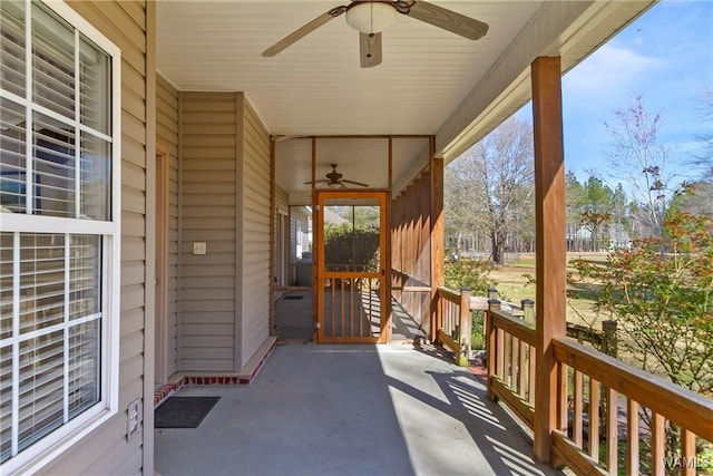 17174 Finnell Rd, Northport, AL 35475 - view of patio with ceiling fan