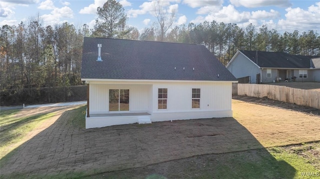 view of rear view of property