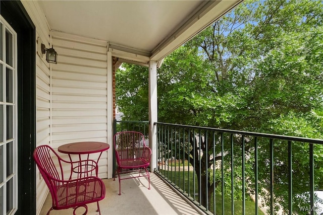 view of balcony