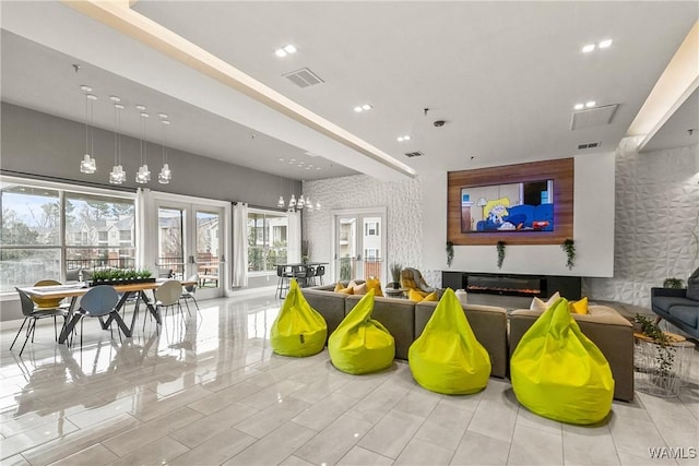 common area featuring visible vents