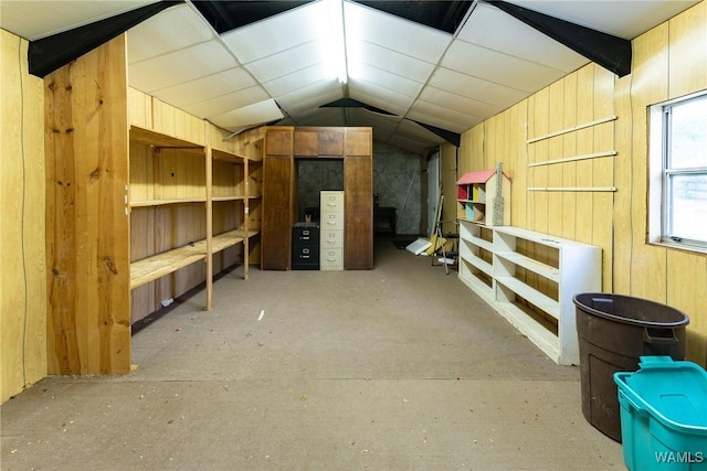 view of storage area