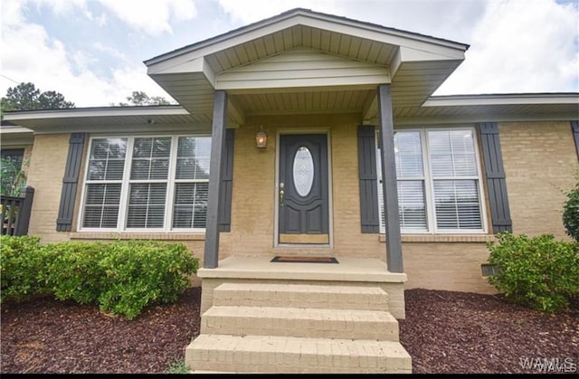 16584 Kathryn Lane Dr, Northport, AL 35475 - doorway to property with brick siding