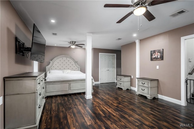 10821 Dogwood Cir, Vance, AL 35490 - bedroom featuring a barn door, baseboards, ceiling fan, and crown molding
