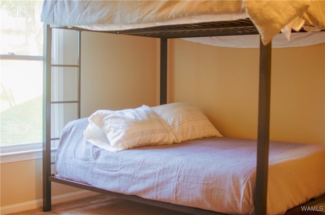 bedroom with baseboards