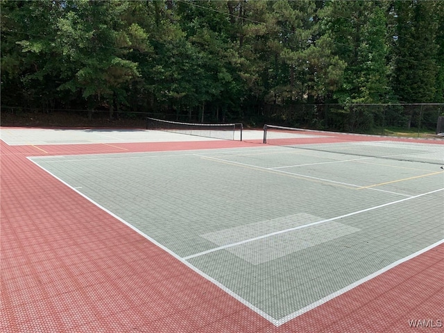 view of tennis court