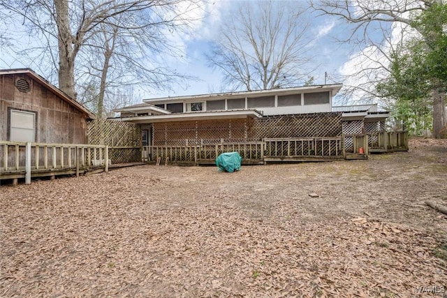 view of rear view of property