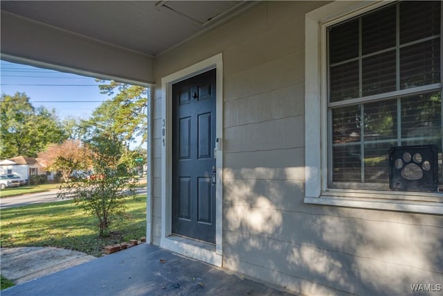 view of entrance to property