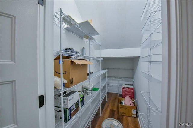 view of storage area