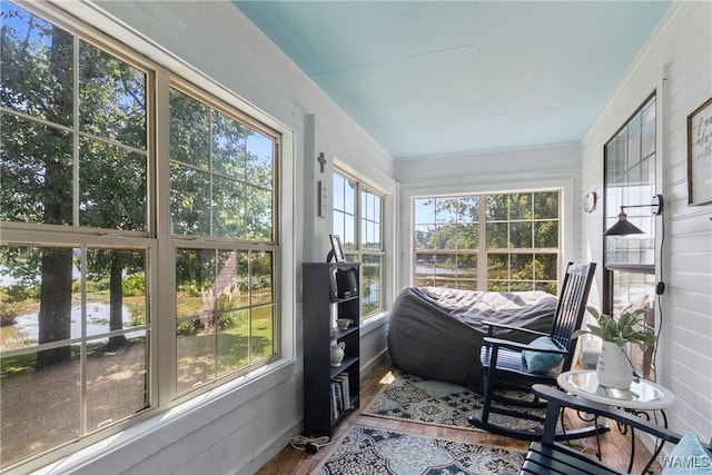 sunroom / solarium with a wealth of natural light