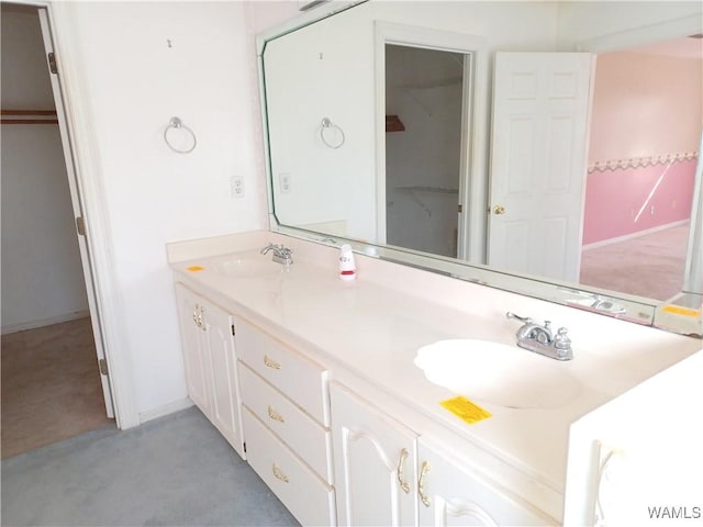 bathroom featuring vanity