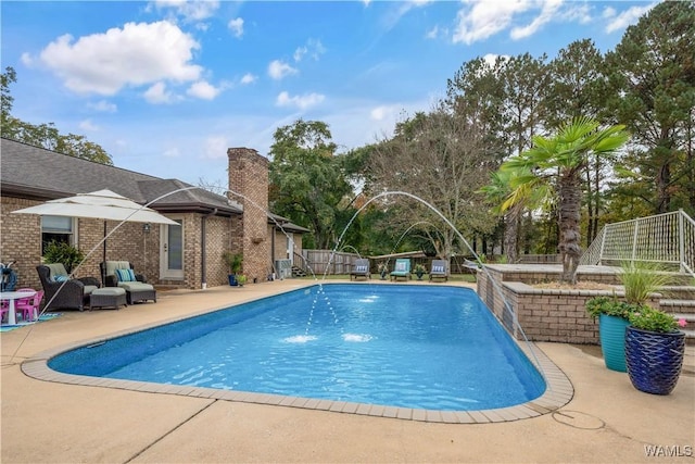 12280 Viewpoint Rd, Northport, AL 35475 - view of pool with a patio, fence, and a fenced in pool