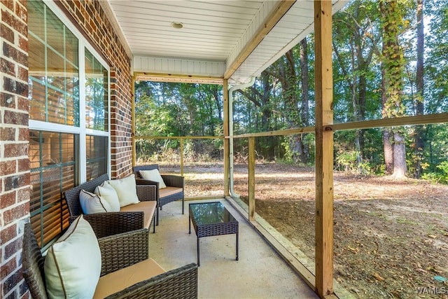 view of sunroom / solarium