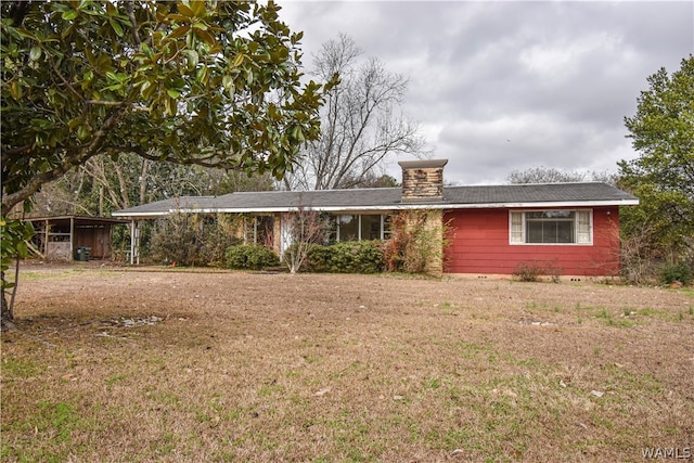 view of ranch-style home