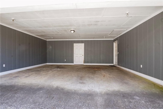 spare room featuring concrete floors