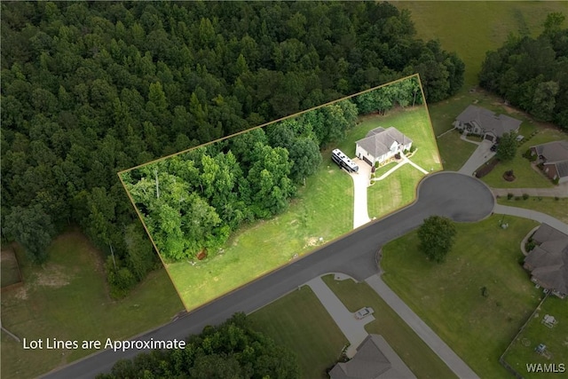 10488 Nicole St, Vance, AL 35490 - aerial view of property's location with property parcel outlined