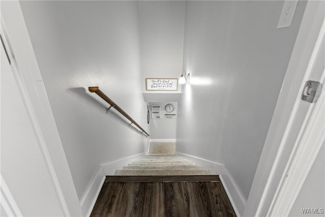 10488 Nicole St, Vance, AL 35490 - stairway with wood finished floors and baseboards