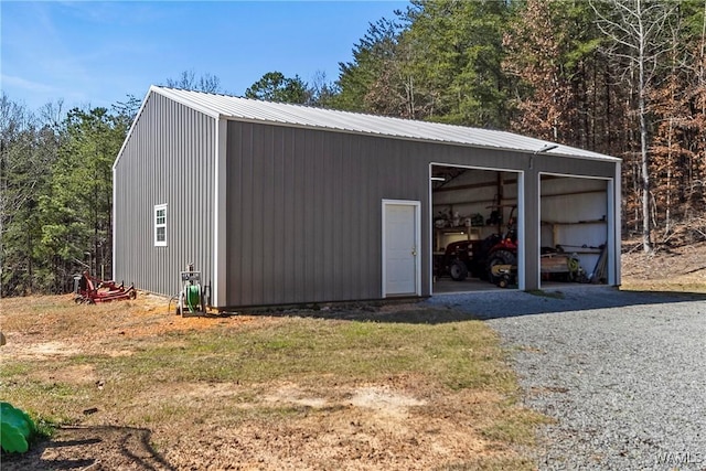 exterior space featuring an outdoor structure