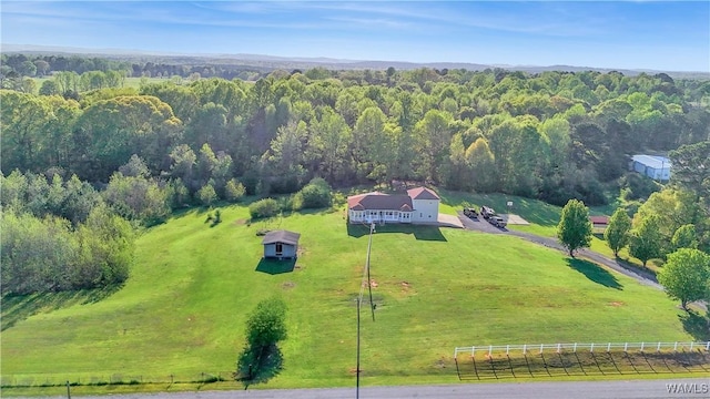 44 Maddox Rd, Nauvoo, AL 35578 - drone / aerial view with a view of trees and a rural view