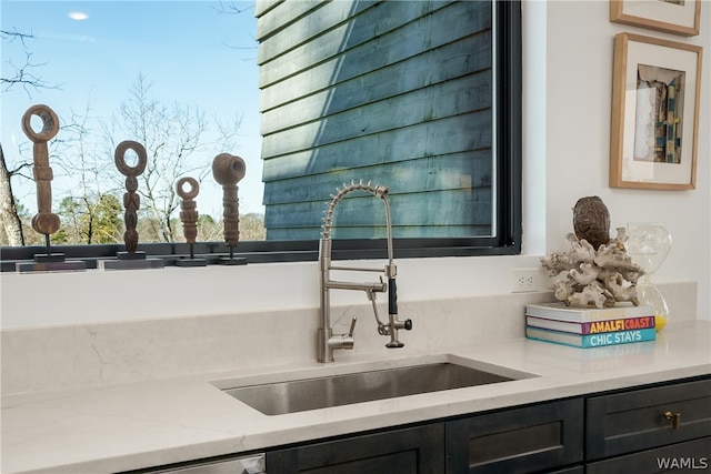 interior details with sink